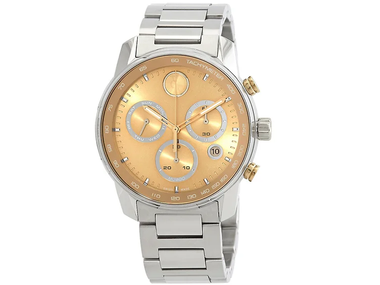 Movado Bold Verso Chronograph Quartz Gold Watch