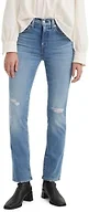 Levi's Women's 724 High Rise Straight Jeans (Also Available in Plus), Wondrous Time, Blue, 24 Short