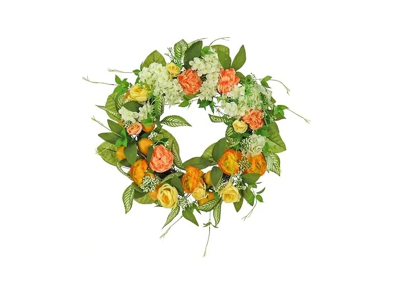 National Tree Company Artificial Wreath Lemons