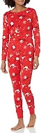Amazon Essentials Disney | Marvel | Star Wars | Princess Women's Snug-Fit Cotton Pajamas, Pack of 2, Nightmare Valentine - Womens Snug Fit, Medium
