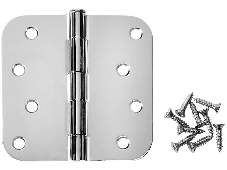 Cosmas Polished Chrome Door Hinge 4"