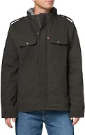 Levi's Men's Hooded Utility Jacket, Olive Cotton Canvas, 4X-Large Tall