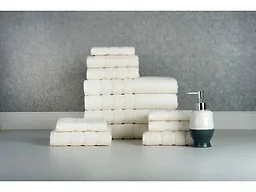 Bibb 12 Piece Egyptian Cotton Towel Set