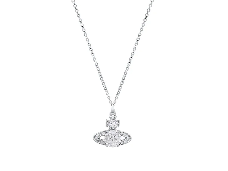 Moissanite Diamond Saturn Necklace
