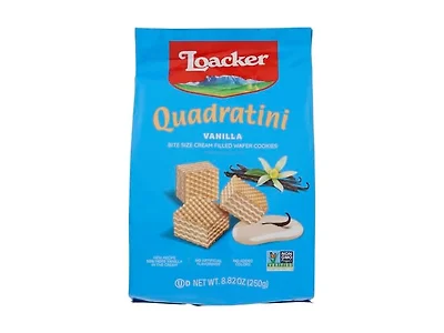 Loacker Quadratini Cube Vanilla Wafer, 8.83 Ounce