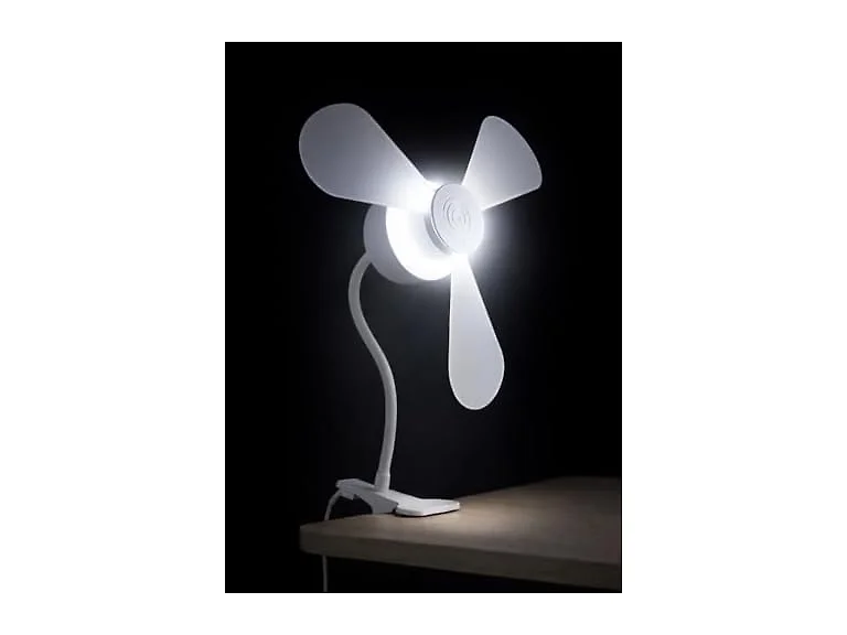 North Point Clip-On Flexible Neck Fan White