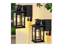 Kondras KN0001 2-Pack Bronze Motion Sensor Wall Light