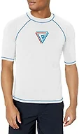 Kanu Surf Men's Fiji UPF 50+ Rashguard, Seaweeds White, Large