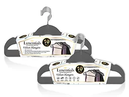 Technical Pro TPROH-HANG10.7 GRY 10-Pack Non-Slip Velvet Ha