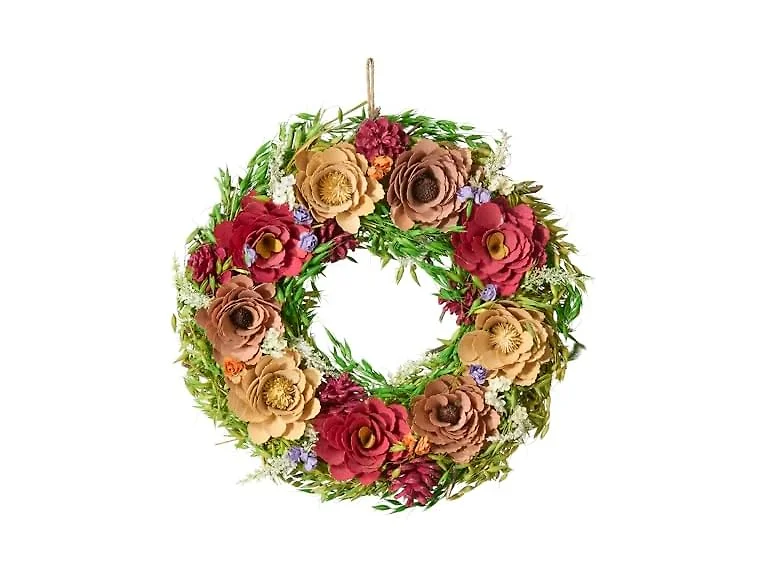 National Tree Artificial Wood Curl Wreath