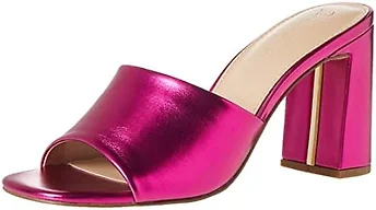 The Drop Women's Pattie High Block Heeled Mule Sandal