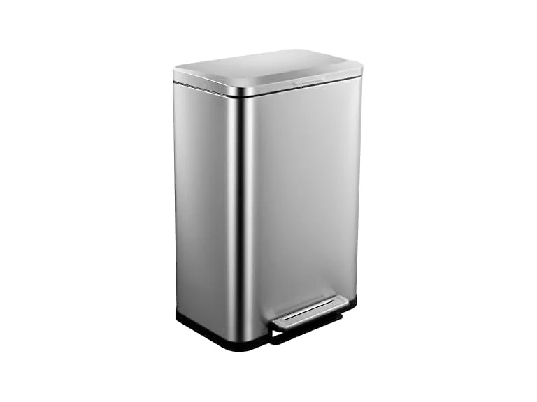 OUTLANE 13 Gal Step-On Trash Can