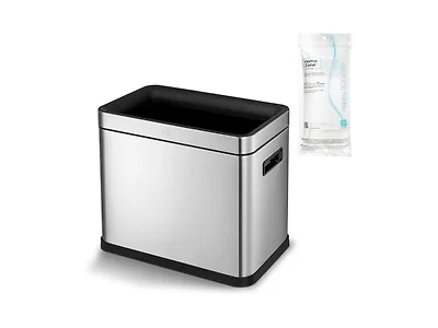 8.7 Gallon Slim Dual Bin Trash Can