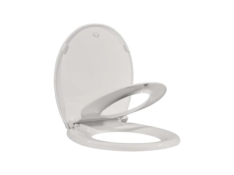 Takywep Toilet Seat Round White Flat Toilet