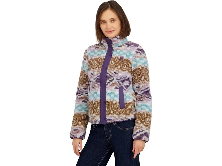 Billabong Women (XL) Full Zip Sherpa Aztec Jacket
