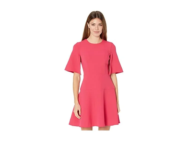 Vince Camuto Women (10) Split Sleeve Fit-and-Flare