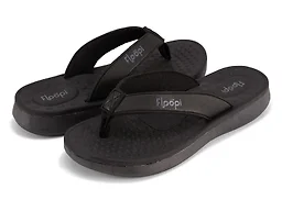 Floopi FLOOPI-553-BLK-10 10 Womens Vegan Leather Thong 