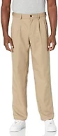 Amazon Essentials Men's Classic-Fit Pleated Dress Pants (Available in Big & Tall), Khaki Brown, 33W x 29L