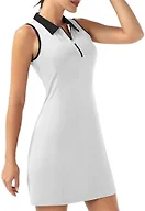 FKEEP Womens Soft Tennis Dress, 02 White, Medium US