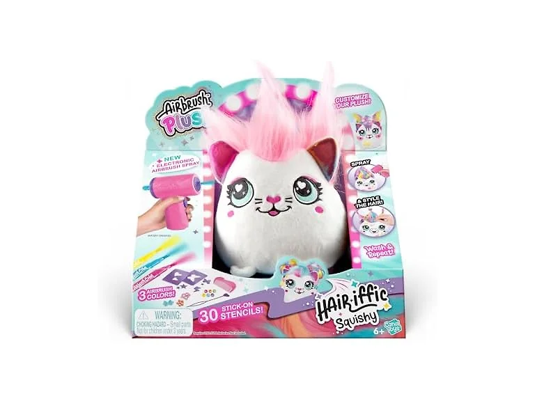 Canal Toys Airbrush Plush Hair’iffic Squishy Kitty