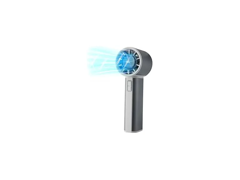 Sowmow Dark Silver Handheld Turbo Fan