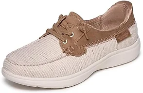 Skechers Women's Flex Radiant Glittery Boat Shoe