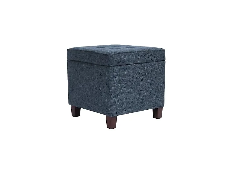 HomePop Square Tufted Storage Ottoman