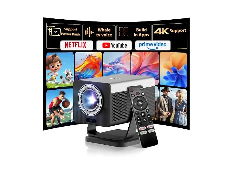 HP MC450 HD Projector, Netflix, WiFi/BT, Short