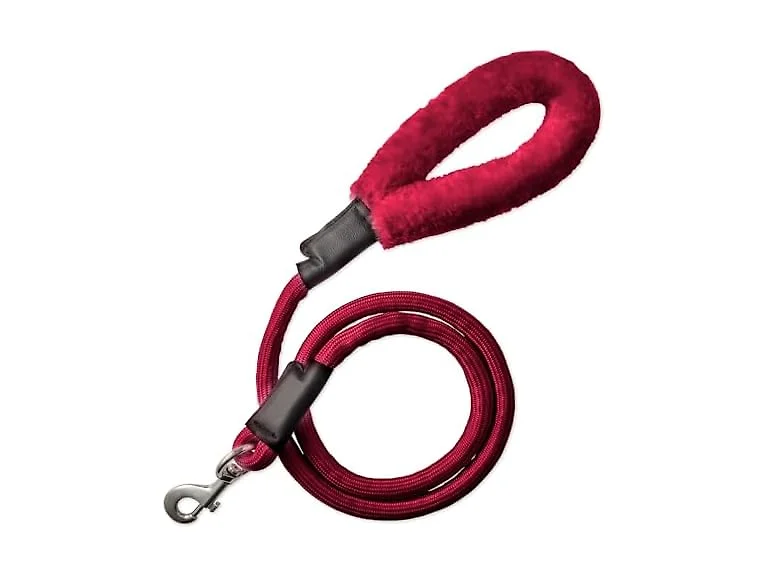 Pet Passion Plush Dog Leash with Cozy Sherpa