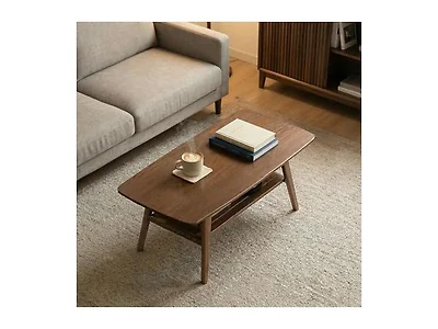 Bamskov Mid Century Modern Coffee Table: