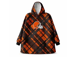 Pegasus FWD-PEG-NFL-6B44 NFL Team Cozy Sherpa Hoodie - OSFM Cleveland Browns 