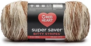 Red Heart Super Saver Bitty Stripes Yarn