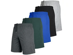 5-Pack Men's Cotton Blend Lounge Shorts (Sizes, S - 3XL)