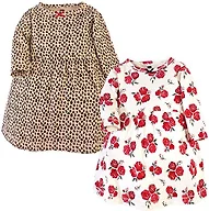 Hudson Baby Girl's Cotton Dresses, Rose Leopard, 3-6 Months