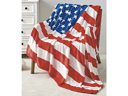 Luxury Home USA FLAG-THROW USA Flag Micro plush Throw