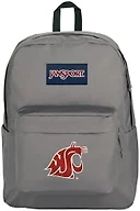 JanSport NCAA Officially Licensed Backpack, Washington State, Superbreak Plus with Padded 15'' Laptop Sleeve, Spacious Computer Bag for Men & Women, Durable Daypack with Bottle Pocket, Graphite Grey