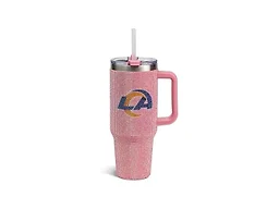 The Memory Company Officially Licensed 40oz Pink Bling Game Day Tumbler, Los Angeles Rams