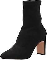 The Drop Women's Jane High Heel Pull-On Sock Boot, Black, 9.5