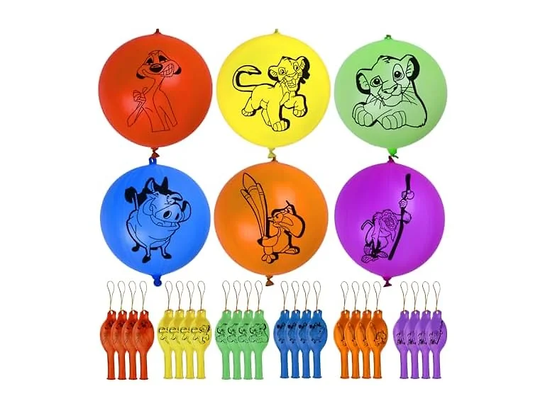 24 PC Lion King Themed Punch Balloons