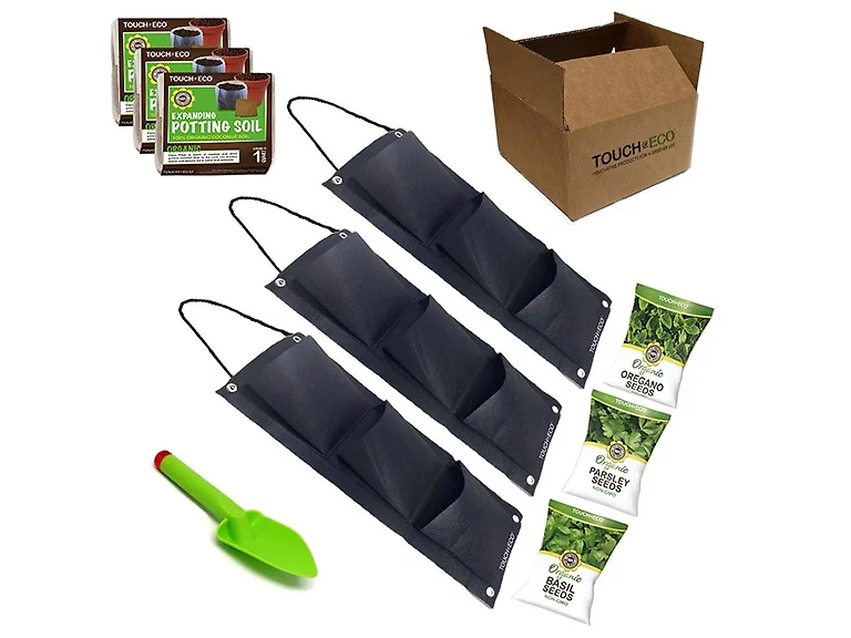 Hanging Herb Planter Bag-Trio Kit