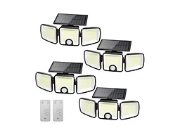 Brightown 4 Pack Solar Flood Outdoor Lights with Motion