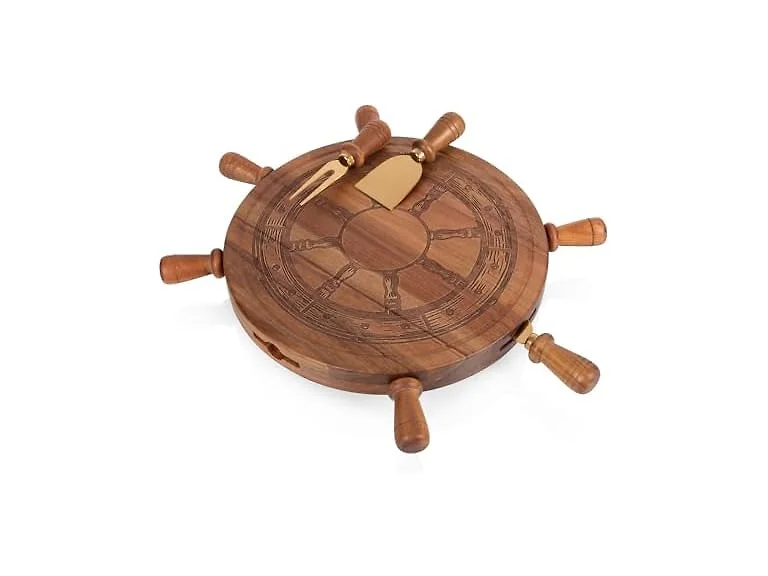 PICNIC TIME Helmsman Lazy Susan Cheese Board 
