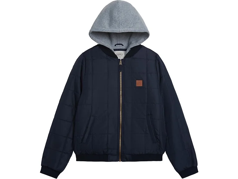 London Fog Boys (18 Months) Quilted Bomber Hood