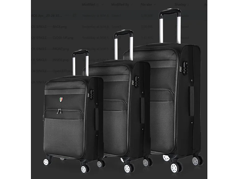 TUCCI Italy MENORI SET Luxury Waterproof Luggage Set