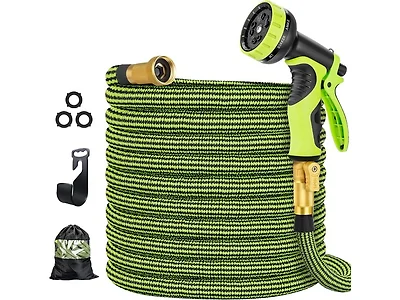 Expandable Garden Hose 50ft w/ 10 Nozzle- Choose Color