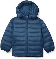 Amazon Essentials Boys and Toddlers' Lightweight Water-Resistant Packable Hooded Insulated Puffer Jacket
