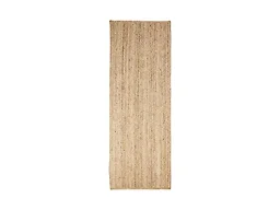 Superior Braided Jute Handwoven Indoor Runner Rug, Floor Decor for Hallway, Living Room, Dining Room, Bedroom, Office, Dorm, Kitchen, Entry, Hand-Woven Modern Farmhouse Rugs, 2' 6" x 10', Natural Tan