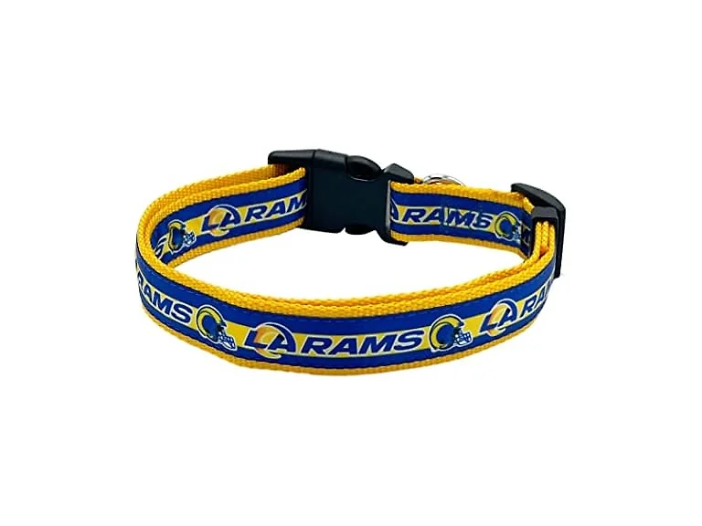 NFL PET Collar Los Angeles Rams Dog Collar, Med