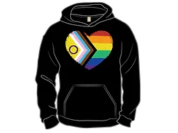 Progress Pride Flag Heart