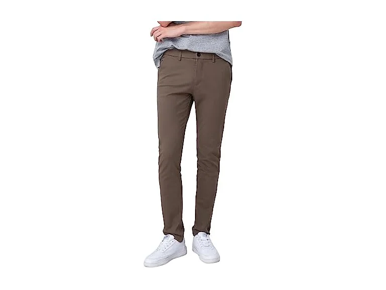 Plaid&Plain Men (29W x 28L) Skinny Stretchy Pants